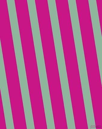 99 degree angle lines stripes, 26 pixel line width, 41 pixel line spacing, Summer Green and Medium Violet Red stripes and lines seamless tileable