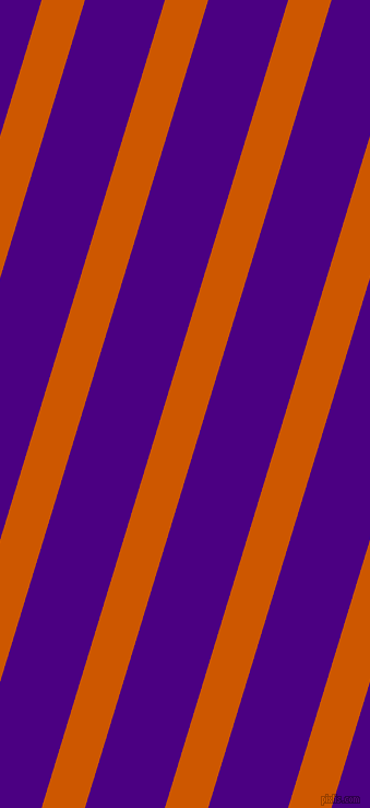 73 degree angle lines stripes, 38 pixel line width, 70 pixel line spacing, Tenne Tawny and Indigo stripes and lines seamless tileable