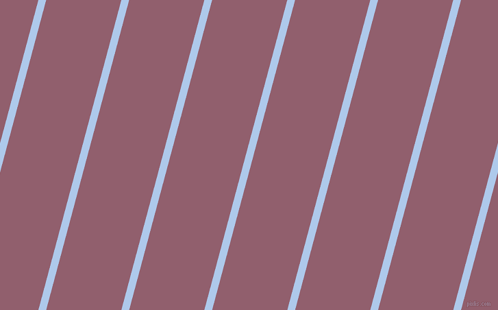 75 degree angle lines stripes, 11 pixel line width, 106 pixel line spacing, Tropical Blue and Mauve Taupe stripes and lines seamless tileable