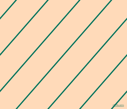 49 degree angle lines stripes, 4 pixel line width, 73 pixel line spacing, Tropical Rain Forest and Peach Puff stripes and lines seamless tileable