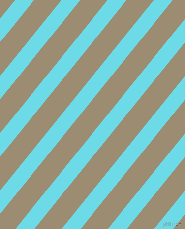 51 degree angle lines stripes, 30 pixel line width, 43 pixel line spacing, Turquoise Blue and Pale Oyster stripes and lines seamless tileable