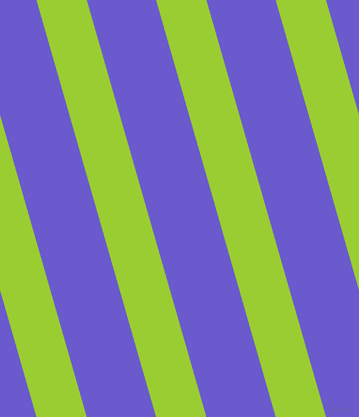 106 degree angle lines stripes, 69 pixel line width, 95 pixel line spacing, Yellow Green and Slate Blue stripes and lines seamless tileable