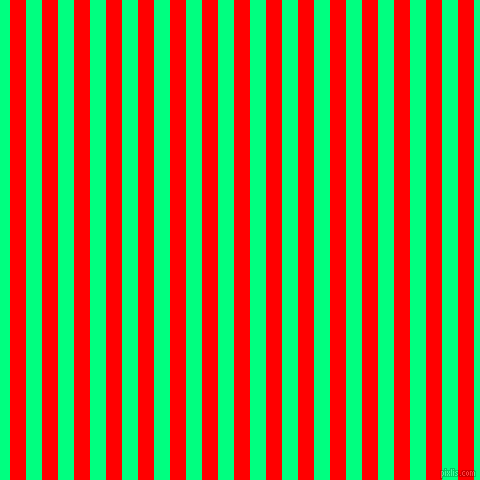 vertical lines stripes, 16 pixel line width, 16 pixel line spacing, Red and Spring Green vertical lines and stripes seamless tileable