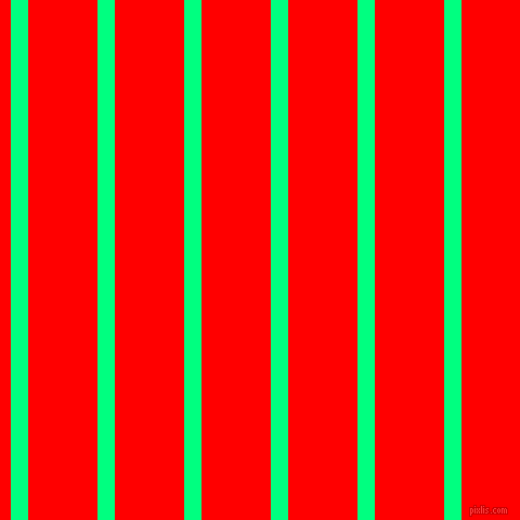 vertical lines stripes, 16 pixel line width, 64 pixel line spacing, Spring Green and Red vertical lines and stripes seamless tileable
