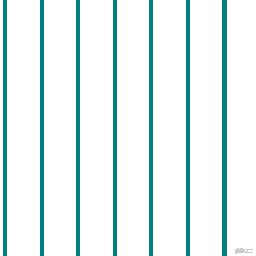 vertical lines stripes, 8 pixel line width, 64 pixel line spacing, Teal and White vertical lines and stripes seamless tileable