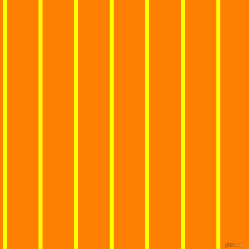 vertical lines stripes, 8 pixel line width, 64 pixel line spacing, Yellow and Dark Orange vertical lines and stripes seamless tileable