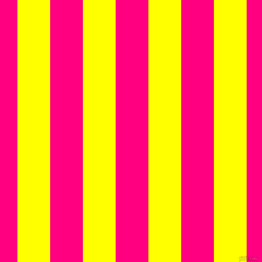 vertical lines stripes, 64 pixel line width, 64 pixel line spacing, Yellow and Deep Pink vertical lines and stripes seamless tileable