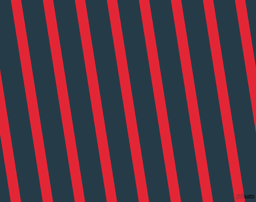 99 degree angle lines stripes, 20 pixel line width, 42 pixel line spacing, Alizarin and Tarawera angled lines and stripes seamless tileable