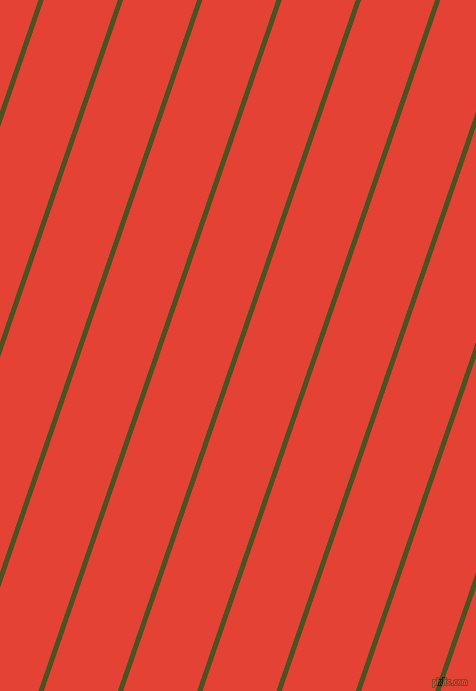 71 degree angle lines stripes, 5 pixel line width, 70 pixel line spacing, Army green and Cinnabar angled lines and stripes seamless tileable