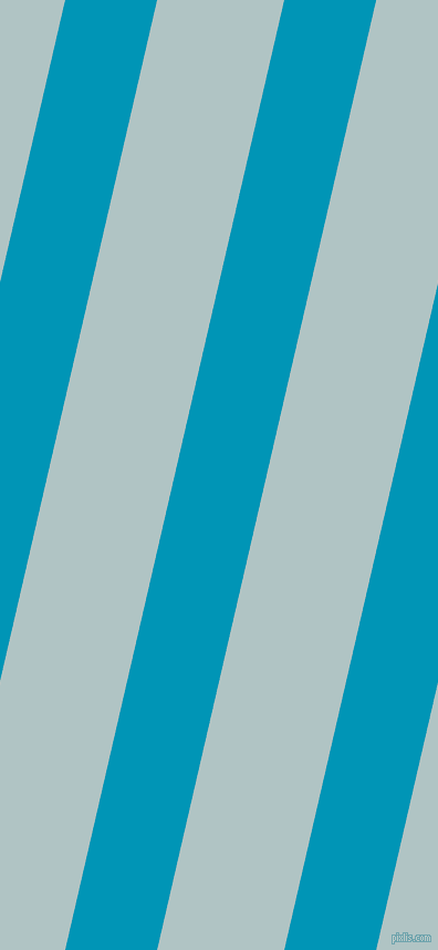77 degree angle lines stripes, 81 pixel line width, 112 pixel line spacing, Bondi Blue and Jungle Mist angled lines and stripes seamless tileable