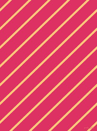 44 degree angle lines stripes, 7 pixel line width, 38 pixel line spacing, Chardonnay and Cerise angled lines and stripes seamless tileable