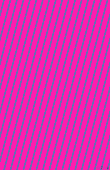 75 degree angle lines stripes, 5 pixel line width, 15 pixel line spacing, Chetwode Blue and Spicy Pink angled lines and stripes seamless tileable