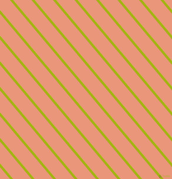 130 degree angle lines stripes, 8 pixel line width, 48 pixel line spacing, Citrus and Dark Salmon angled lines and stripes seamless tileable