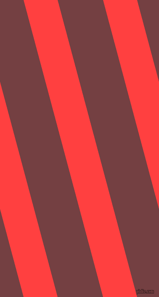 105 degree angle lines stripes, 66 pixel line width, 88 pixel line spacing, Coral Red and Tosca angled lines and stripes seamless tileable
