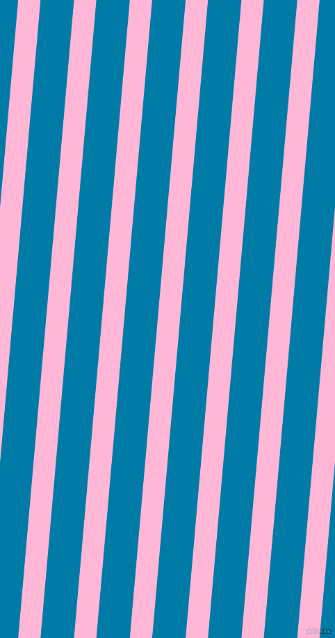 85 degree angle lines stripes, 32 pixel line width, 48 pixel line spacing, Cotton Candy and Cerulean angled lines and stripes seamless tileable