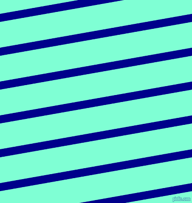 10 degree angle lines stripes, 16 pixel line width, 51 pixel line spacing, Dark Blue and Aquamarine angled lines and stripes seamless tileable