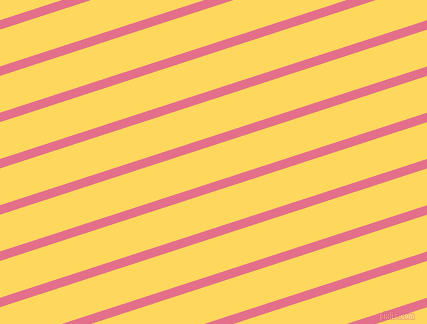 18 degree angle lines stripes, 9 pixel line width, 35 pixel line spacing, Deep Blush and Dandelion angled lines and stripes seamless tileable