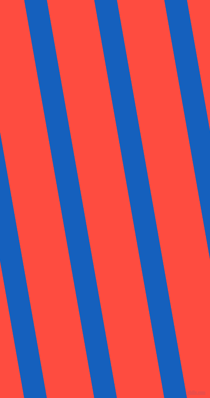 100 degree angle lines stripes, 44 pixel line width, 92 pixel line spacing, Denim and Sunset Orange angled lines and stripes seamless tileable