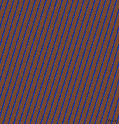 73 degree angle lines stripes, 4 pixel line width, 13 pixel line spacing, Egyptian Blue and Cape Palliser angled lines and stripes seamless tileable