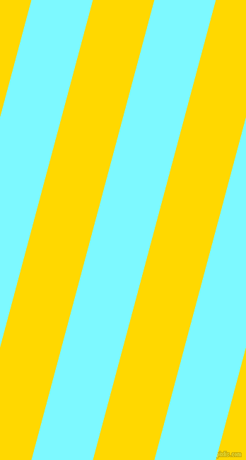75 degree angle lines stripes, 84 pixel line width, 84 pixel line spacing, Electric Blue and School Bus Yellow angled lines and stripes seamless tileable