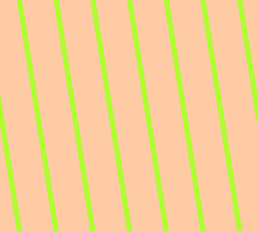 99 degree angle lines stripes, 10 pixel line width, 61 pixel line spacing, Green Yellow and Peach angled lines and stripes seamless tileable