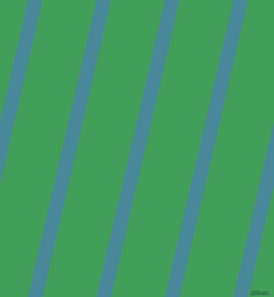 77 degree angle lines stripes, 28 pixel line width, 104 pixel line spacing, Hippie Blue and Chateau Green angled lines and stripes seamless tileable