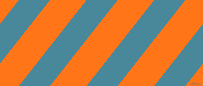 52 degree angle lines stripes, 86 pixel line width, 101 pixel line spacing, Hippie Blue and Pumpkin angled lines and stripes seamless tileable