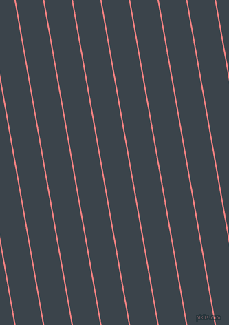100 degree angle lines stripes, 2 pixel line width, 39 pixel line spacing, Light Coral and Arsenic angled lines and stripes seamless tileable
