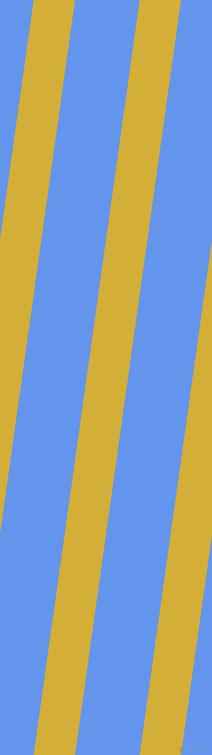 82 degree angle lines stripes, 59 pixel line width, 92 pixel line spacing, Metallic Gold and Cornflower Blue angled lines and stripes seamless tileable