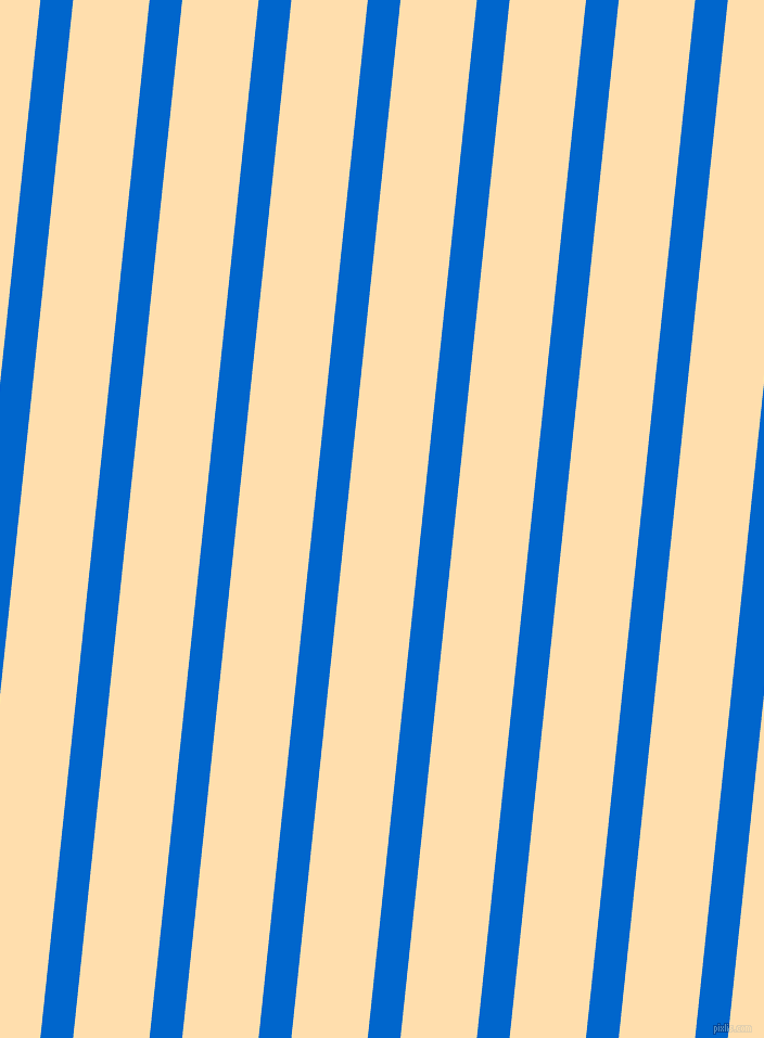 84 degree angle lines stripes, 30 pixel line width, 70 pixel line spacing, Navy Blue and Navajo White angled lines and stripes seamless tileable