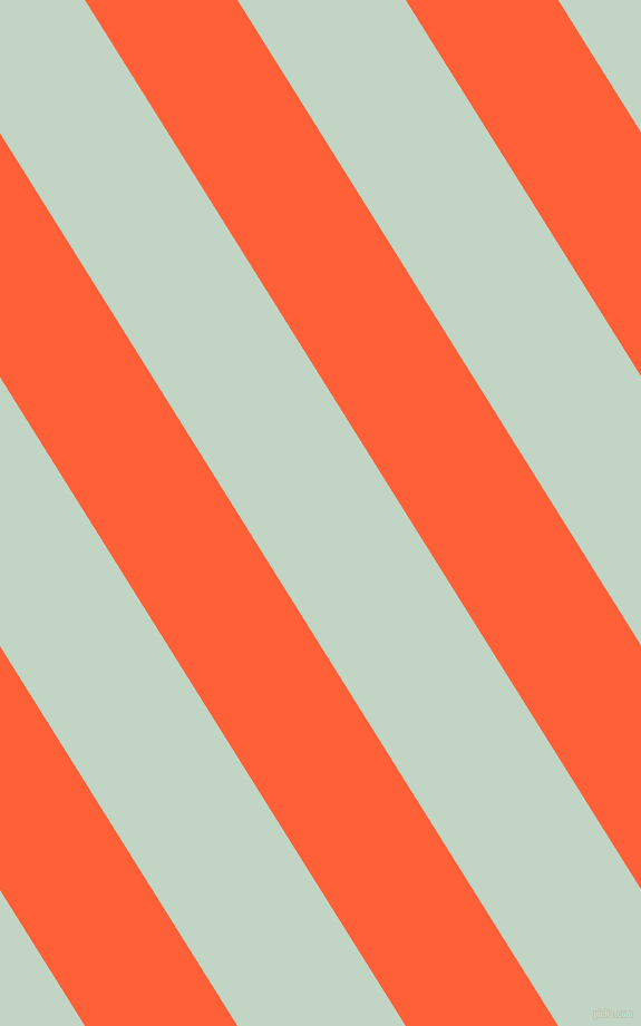 122 degree angle lines stripes, 116 pixel line width, 128 pixel line spacing, Outrageous Orange and Sea Mist angled lines and stripes seamless tileable