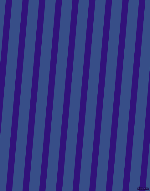 85 degree angle lines stripes, 20 pixel line width, 33 pixel line spacing, Persian Indigo and Tory Blue angled lines and stripes seamless tileable