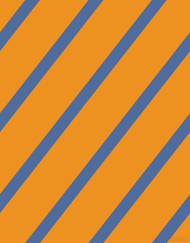 52 degree angle lines stripes, 24 pixel line width, 79 pixel line spacing, San Marino and Carrot Orange angled lines and stripes seamless tileable
