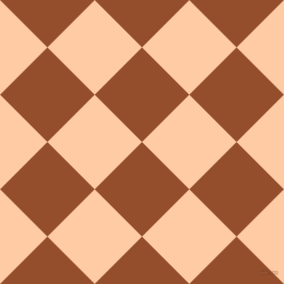 45/135 degree angle diagonal checkered chequered squares checker pattern checkers background, 134 pixel squares size, , Alert Tan and Peach checkers chequered checkered squares seamless tileable