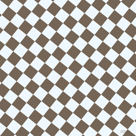 51/141 degree angle diagonal checkered chequered squares checker pattern checkers background, 37 pixel squares size, , Alice Blue and Pine Cone checkers chequered checkered squares seamless tileable