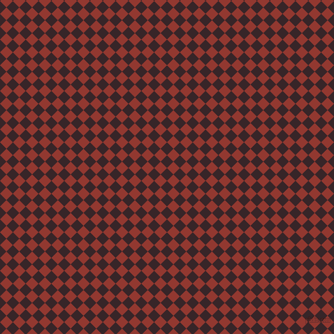 45/135 degree angle diagonal checkered chequered squares checker pattern checkers background, 13 pixel squares size, , Aubergine and Thunderbird checkers chequered checkered squares seamless tileable