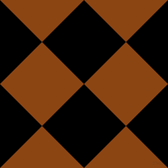 45/135 degree angle diagonal checkered chequered squares checker pattern checkers background, 193 pixel squares size, Black and Saddle Brown checkers chequered checkered squares seamless tileable