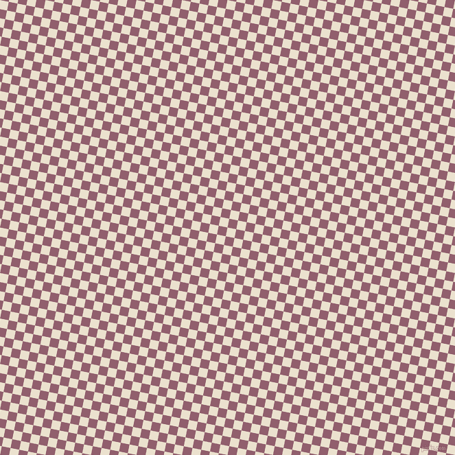 79/169 degree angle diagonal checkered chequered squares checker pattern checkers background, 13 pixel square size, , Bleach White and Mauve Taupe checkers chequered checkered squares seamless tileable