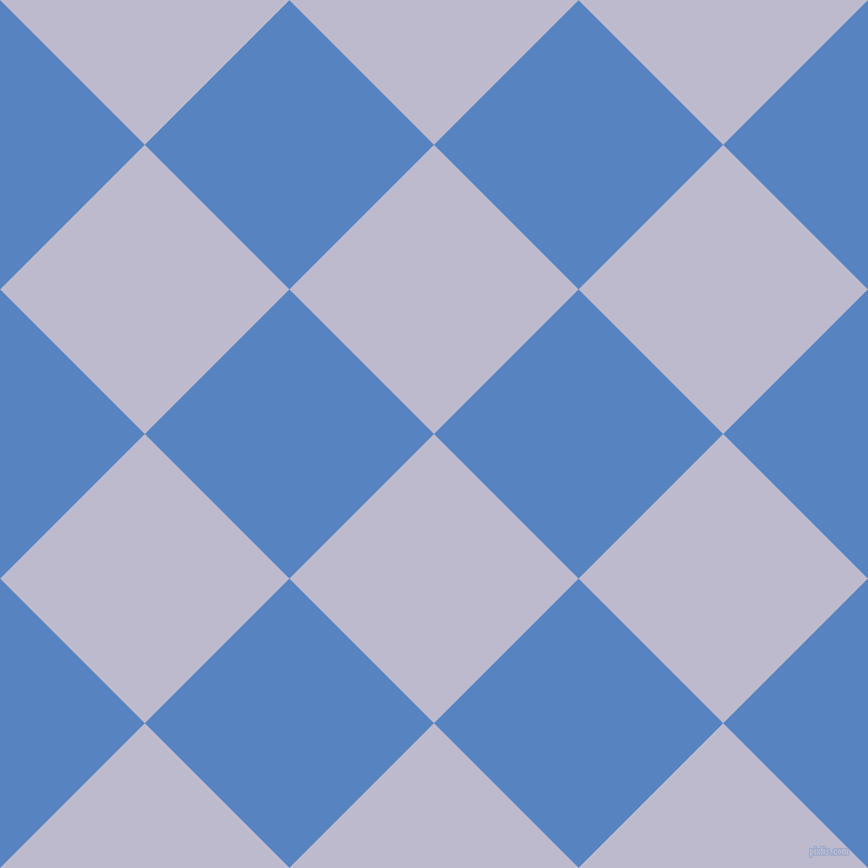 45/135 degree angle diagonal checkered chequered squares checker pattern checkers background, 184 pixel square size, , Blue Haze and Havelock Blue checkers chequered checkered squares seamless tileable