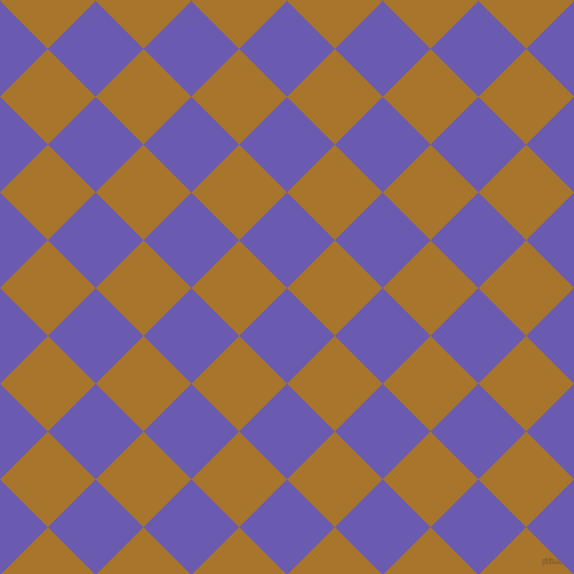 45/135 degree angle diagonal checkered chequered squares checker pattern checkers background, 97 pixel squares size, , Blue Marguerite and Hot Toddy checkers chequered checkered squares seamless tileable