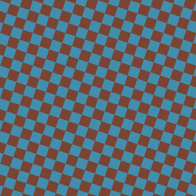 72/162 degree angle diagonal checkered chequered squares checker pattern checkers background, 36 pixel squares size, , Boston Blue and Peanut checkers chequered checkered squares seamless tileable