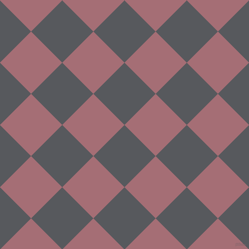 45/135 degree angle diagonal checkered chequered squares checker pattern checkers background, 142 pixel square size, , Bright Grey and Turkish Rose checkers chequered checkered squares seamless tileable