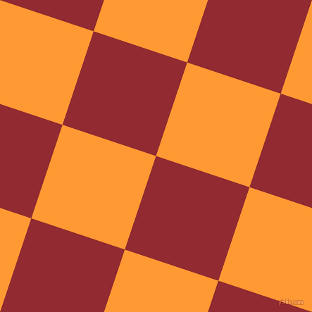 72/162 degree angle diagonal checkered chequered squares checker pattern checkers background, 140 pixel square size, , Bright Red and Neon Carrot checkers chequered checkered squares seamless tileable