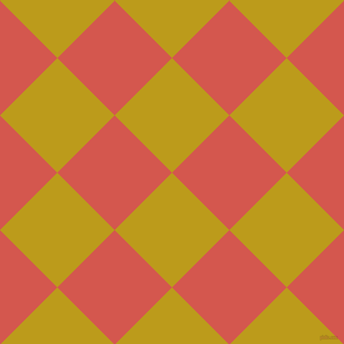 45/135 degree angle diagonal checkered chequered squares checker pattern checkers background, 161 pixel squares size, , Buddha Gold and Valencia checkers chequered checkered squares seamless tileable