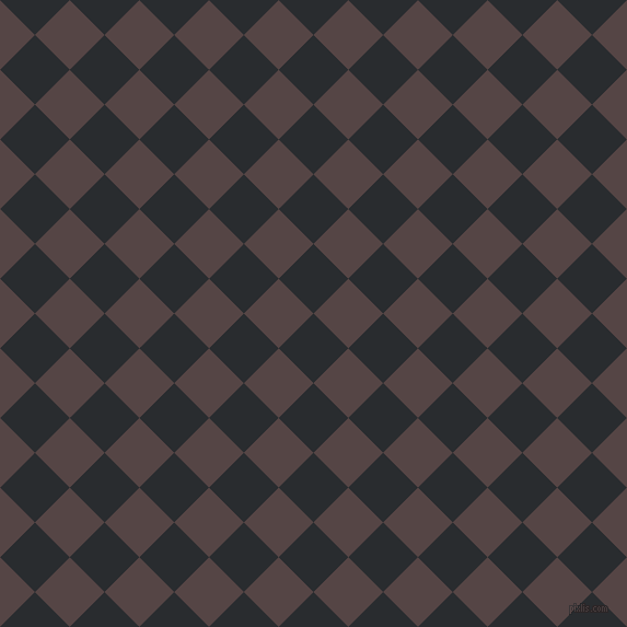 45/135 degree angle diagonal checkered chequered squares checker pattern checkers background, 45 pixel square size, , Bunker and Woody Brown checkers chequered checkered squares seamless tileable