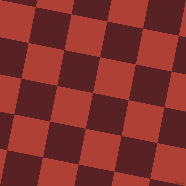 79/169 degree angle diagonal checkered chequered squares checker pattern checkers background, 139 pixel square size, , Burnt Crimson and Medium Carmine checkers chequered checkered squares seamless tileable
