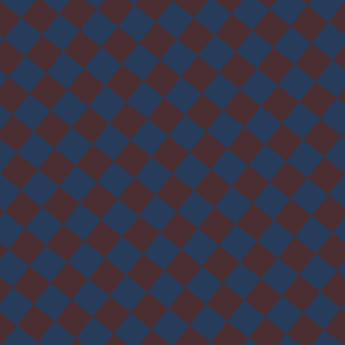 51/141 degree angle diagonal checkered chequered squares checker pattern checkers background, 39 pixel squares size, , Cab Sav and Catalina Blue checkers chequered checkered squares seamless tileable
