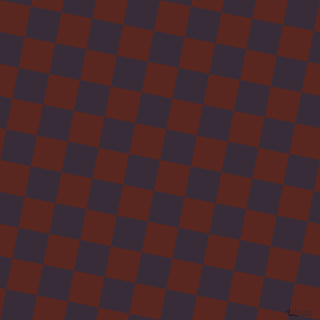79/169 degree angle diagonal checkered chequered squares checker pattern checkers background, 44 pixel square size, , Caput Mortuum and Valentino checkers chequered checkered squares seamless tileable
