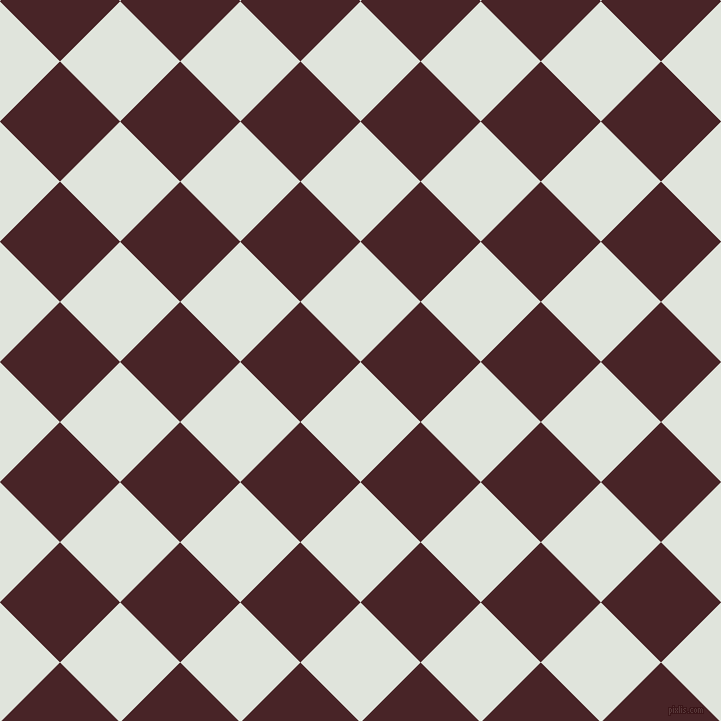 45/135 degree angle diagonal checkered chequered squares checker pattern checkers background, 85 pixel squares size, , Catskill White and Bulgarian Rose checkers chequered checkered squares seamless tileable