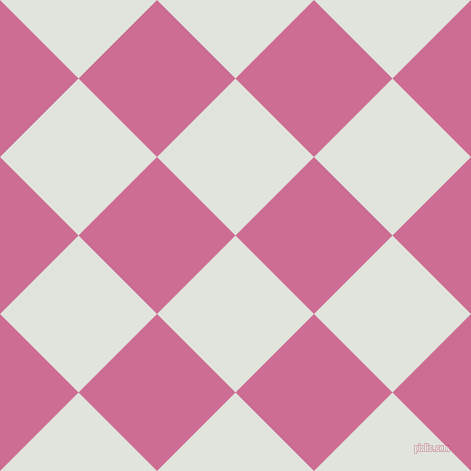 45/135 degree angle diagonal checkered chequered squares checker pattern checkers background, 111 pixel square size, , Catskill White and Hopbush checkers chequered checkered squares seamless tileable